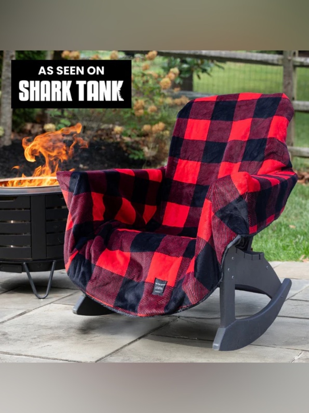 NEW The Chair Blanket Waterproof Red Buffalo Plaid Windproof
